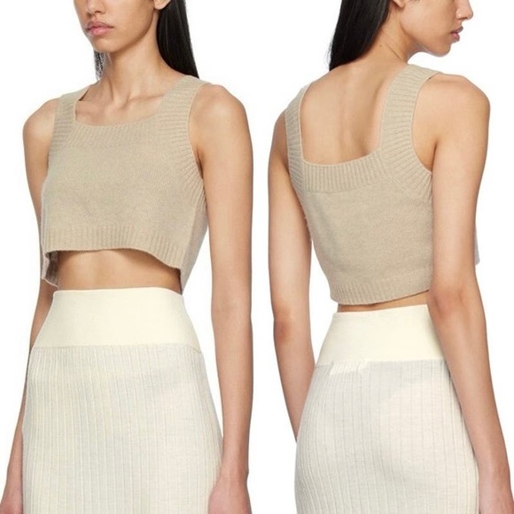 Lisa Yang Cashmere Sleeveless Crop Top/Bralette - M/L - NWT - Picture 7 of 8